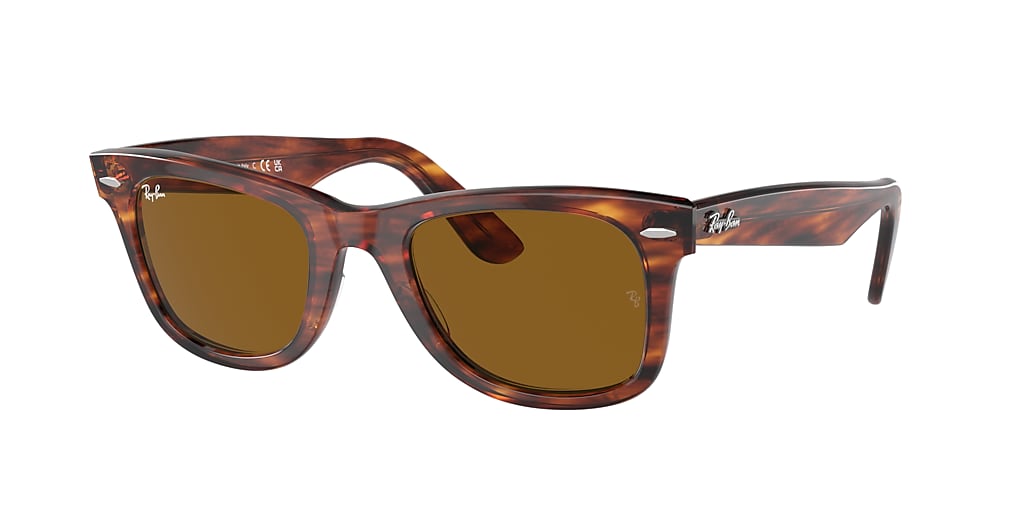 Ray-Ban RB2140 Original Wayfarer Classic 50 Brown & Striped Havana ...