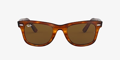 Ray-Ban RB2140 ORIGINAL WAYFARER CLASSIC 50 Brown & Tortoise Sunglasses ...