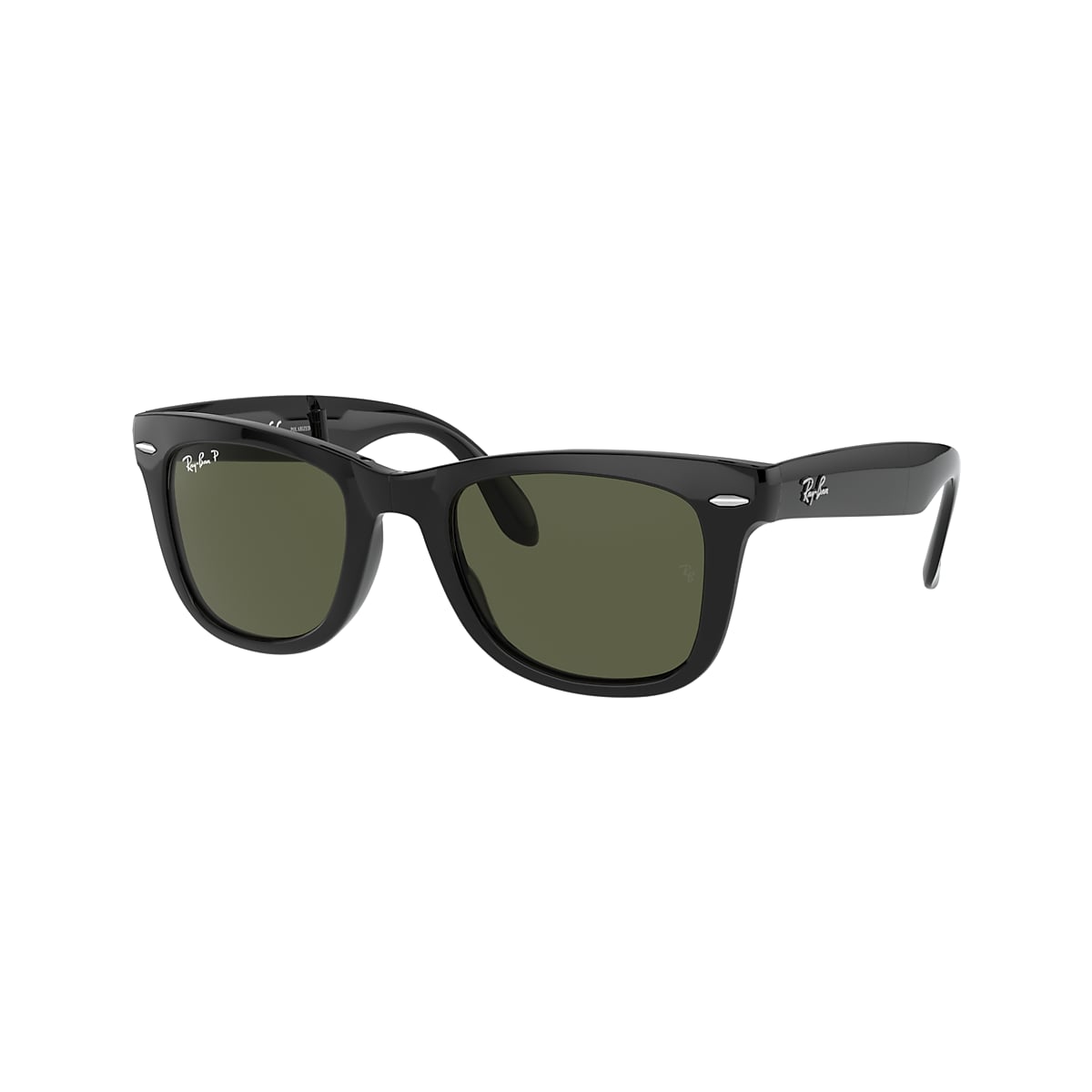 Minister melodisk krystal Ray-Ban RB4105 Wayfarer Folding Classic 50 Polarized Green Classic G-15 &  Black Polarized Sunglasses | Sunglass Hut USA