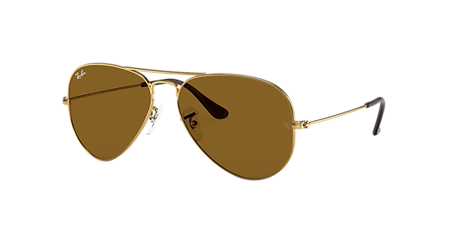 Ray-Ban RB3025 Aviator Classic 62 Green & Gold Sunglasses