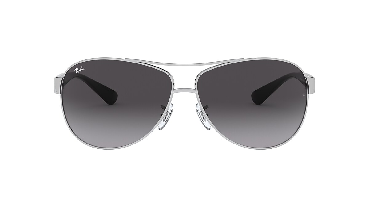 RAY-BAN RB3386 Silver - Man Sunglasses, Light Grey Gradient Dark Grey Lens