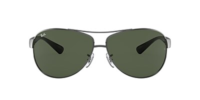 Ray-Ban RB3386 63 Dark Green & Gunmetal Sunglasses | Sunglass Hut