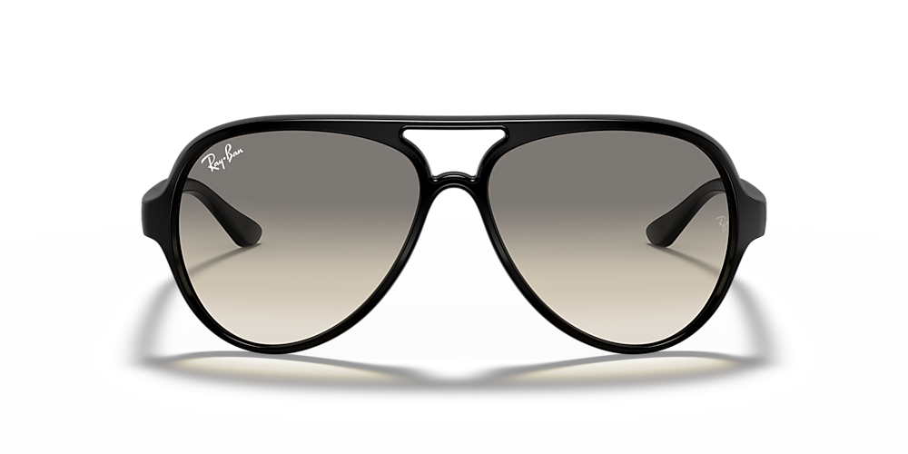Compressed Seagull Joseph Banks Ray-Ban RB4125 Cats 5000 Classic 59 Light Grey Gradient & Black Sunglasses  | Sunglass Hut USA