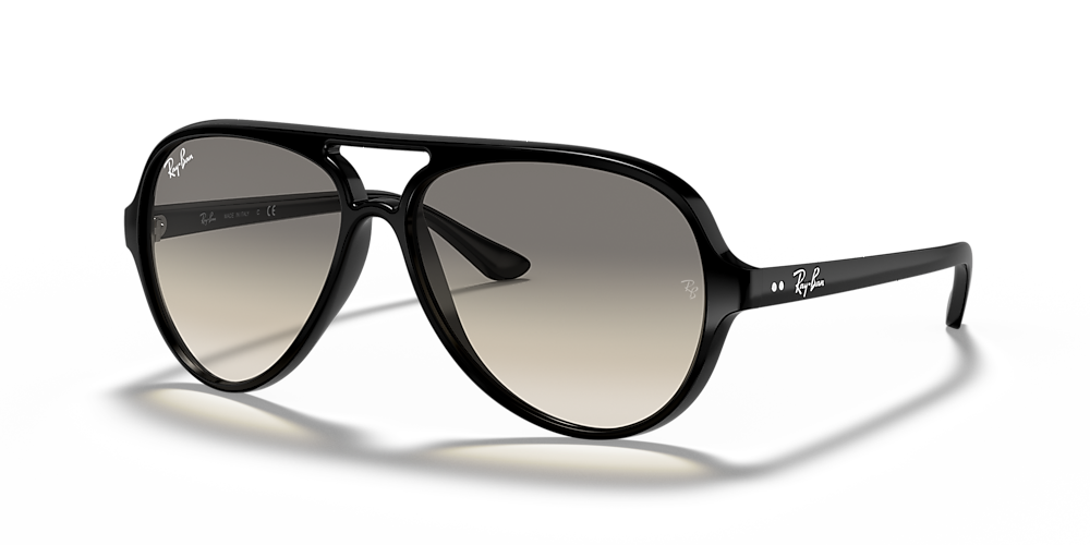 drinken Steken rib Ray-Ban RB4125 Cats 5000 Classic 59 Light Grey Gradient & Black Sunglasses  | Sunglass Hut USA