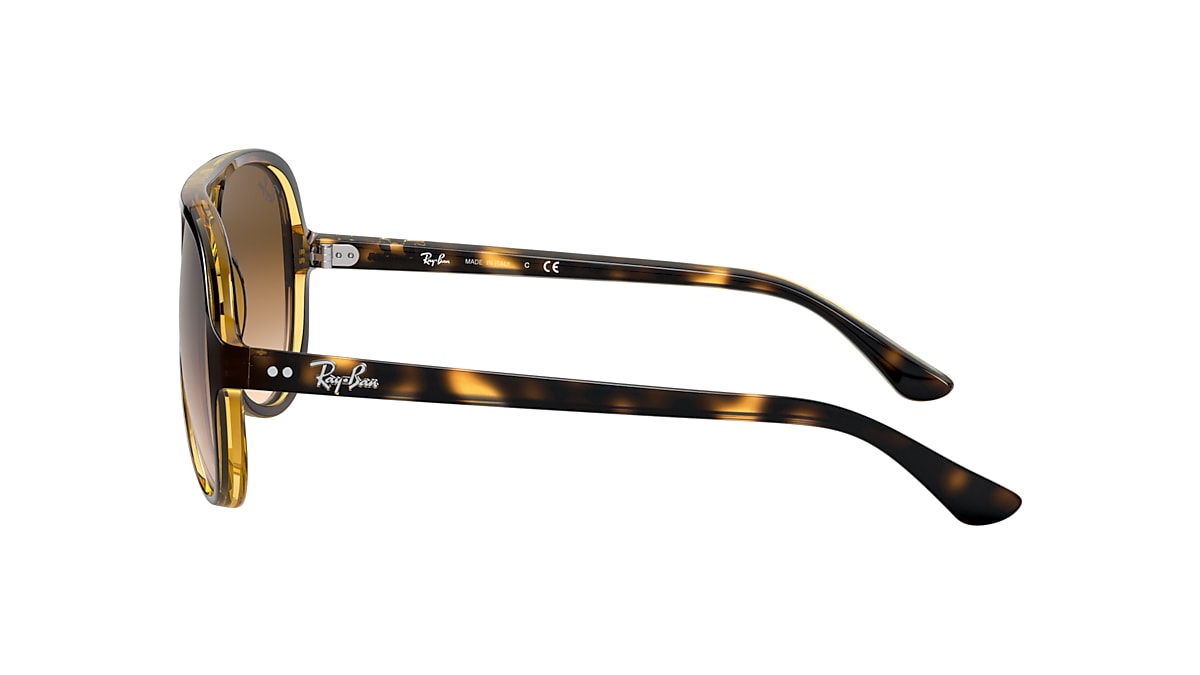 pakket Interesseren morfine Ray-Ban RB4125 Cats 5000 Classic 59 Light Brown Gradient & Light Havana  Sunglasses | Sunglass Hut USA