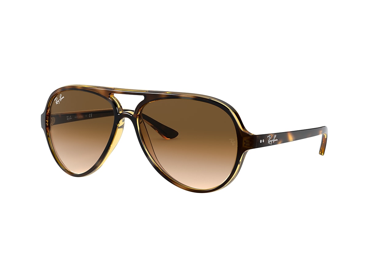 Ray Ban RB4125 Cats 5000 Classic 59 Light Brown Gradient