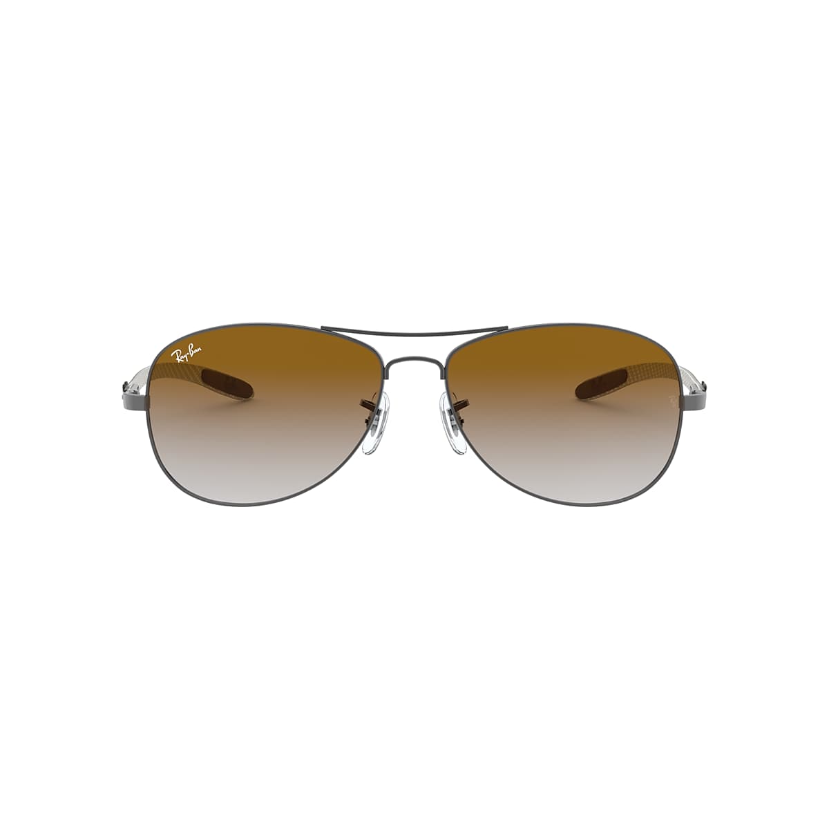 RAY-BAN RB8301 Gunmetal - Male Sunglasses, Brown Lens