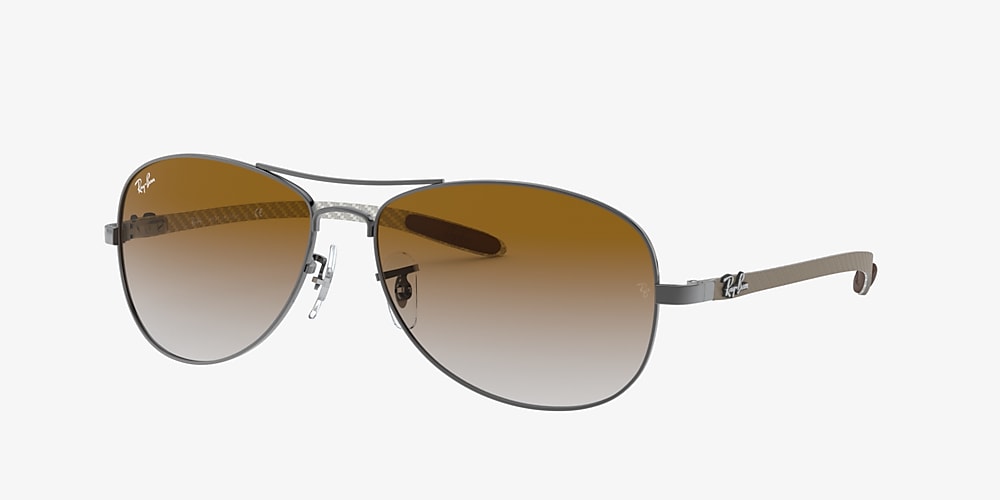 lading afwijzing Opgewonden zijn Ray-Ban RB8301 59 Brown & Gunmetal Sunglasses | Sunglass Hut USA
