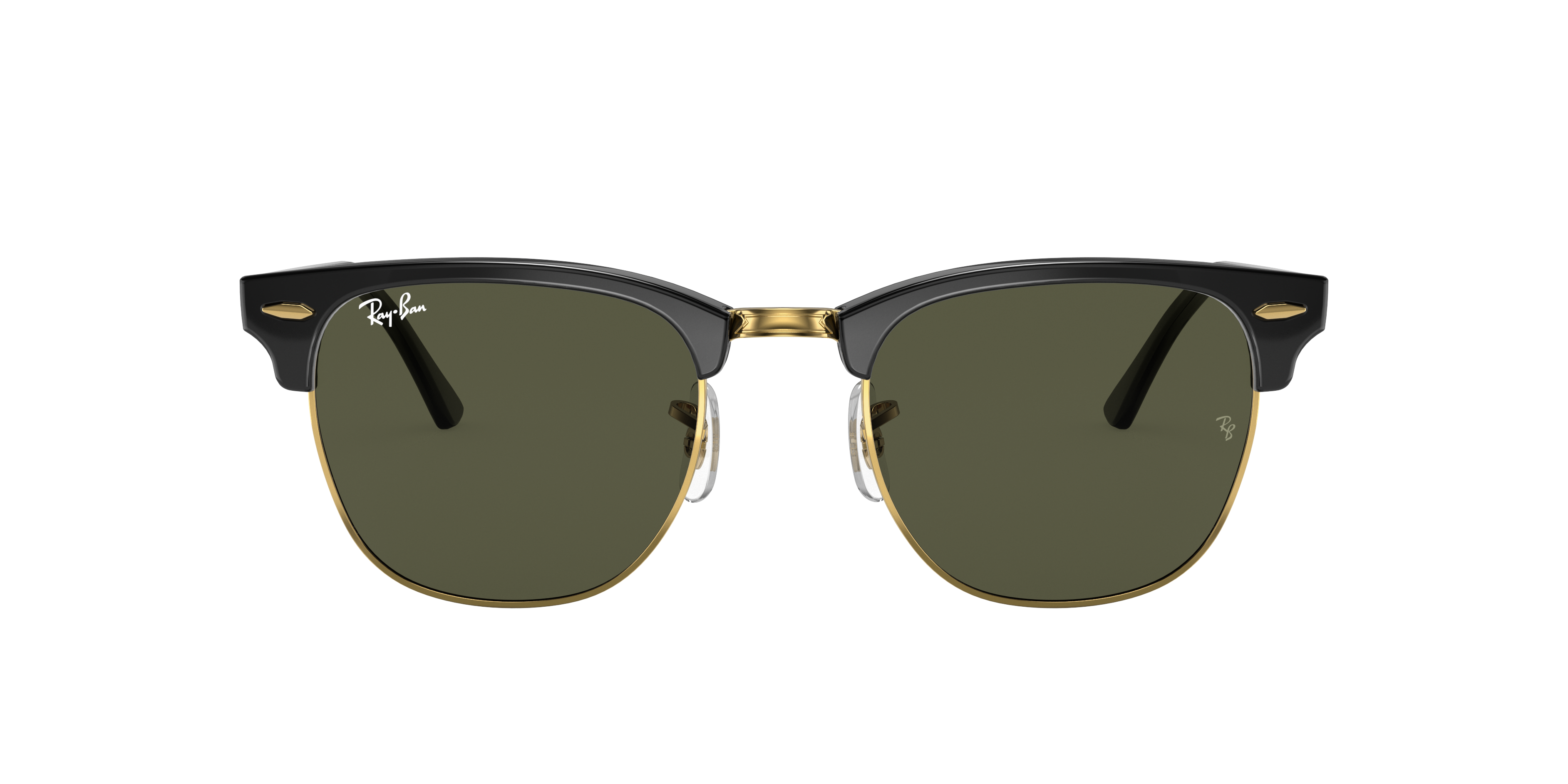 Ray-Ban RB3016 Clubmaster Black, Gold Prescription Sunglasses - 50% Off  Lenses