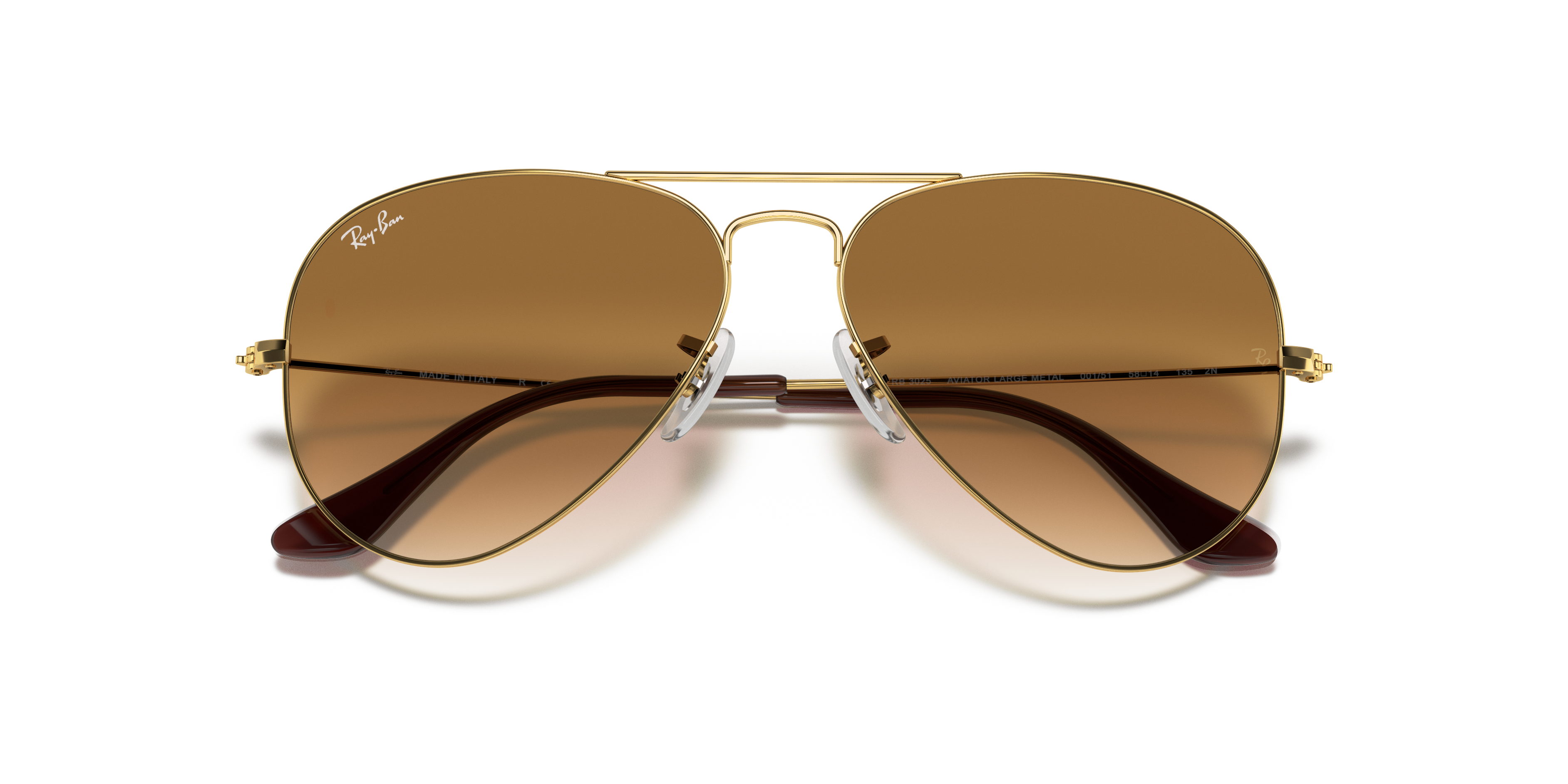 gold and brown ray bans