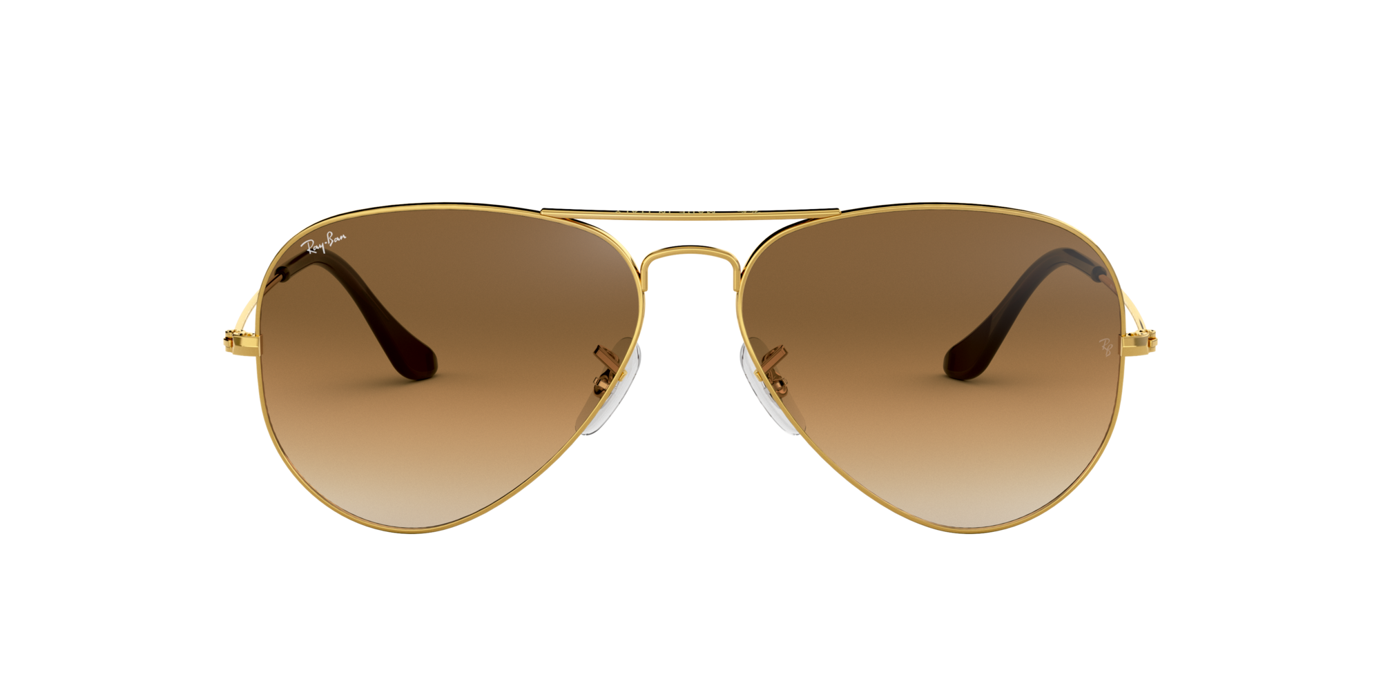 Ray-Ban RB3025 AVIATOR GRADIENT 62 Light Brown Gradient \u0026 Gold Sunglasses |  Sunglass Hut Australia