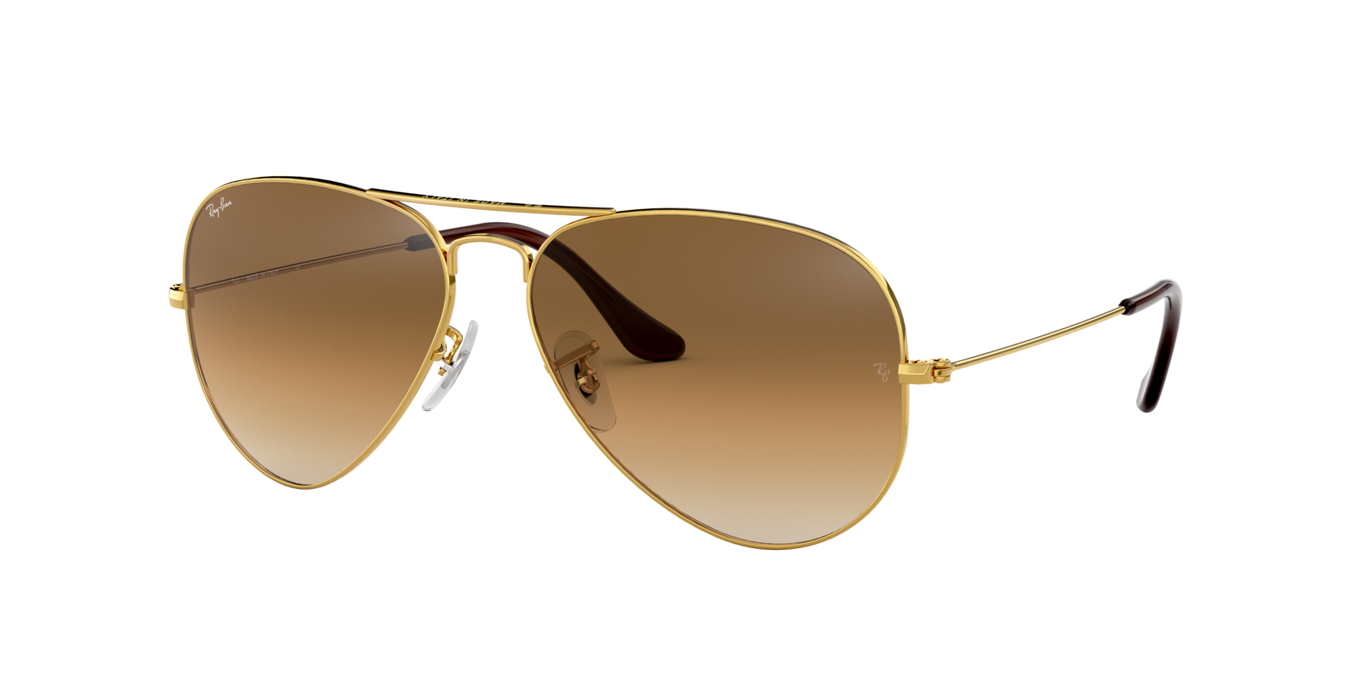 ray ban 62mm gradient lens aviator