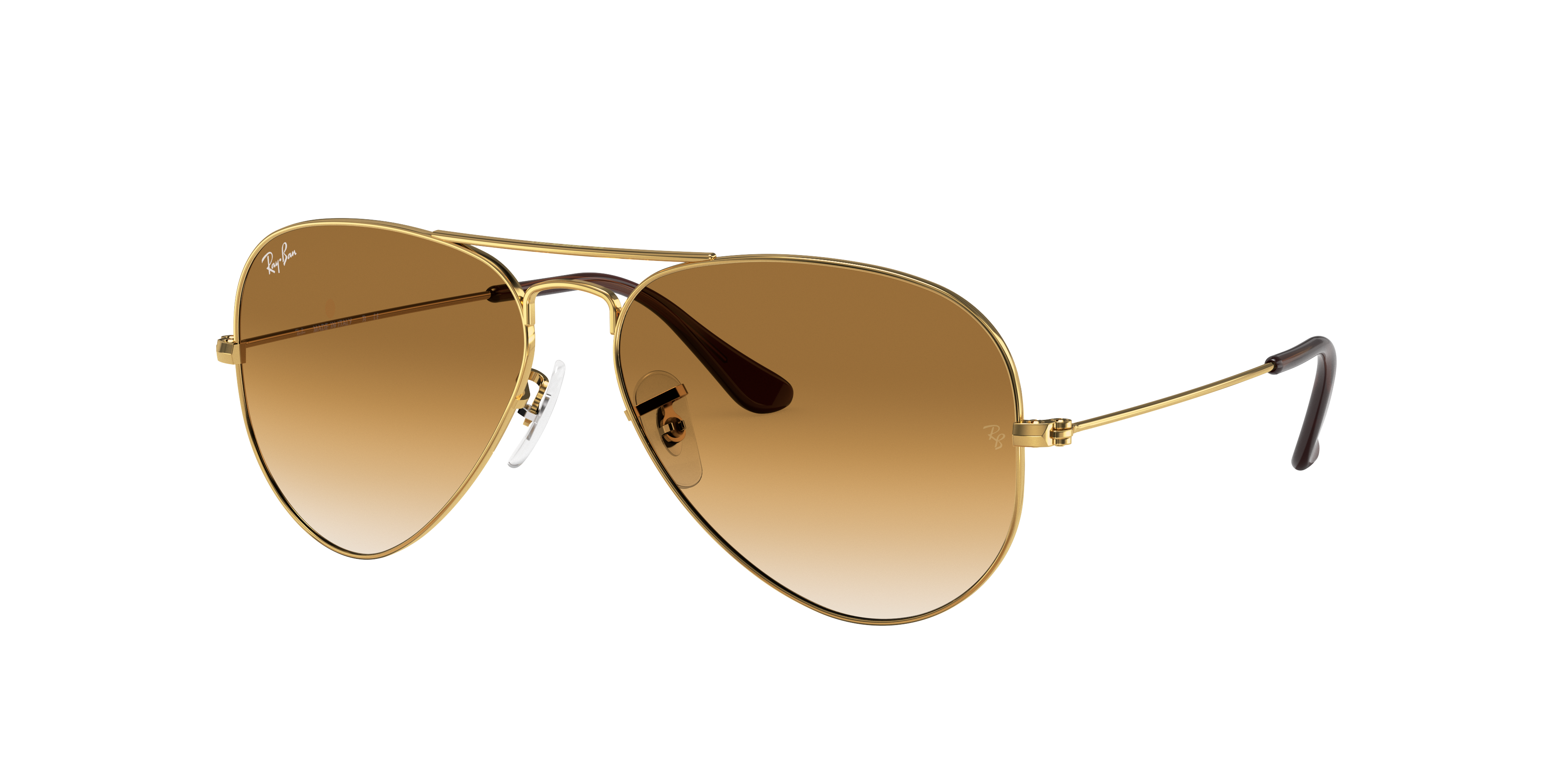 ray ban gold brown gradient