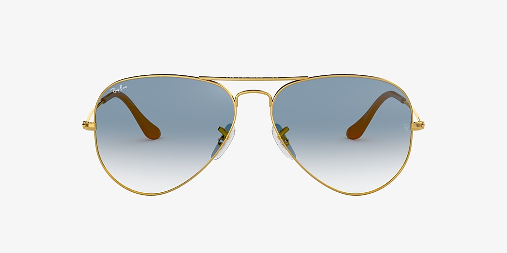 Ray Ban Rb3025 Aviator Gradient 55 Light Blue Gradient Gold Sunglasses Sunglass Hut United Kingdom