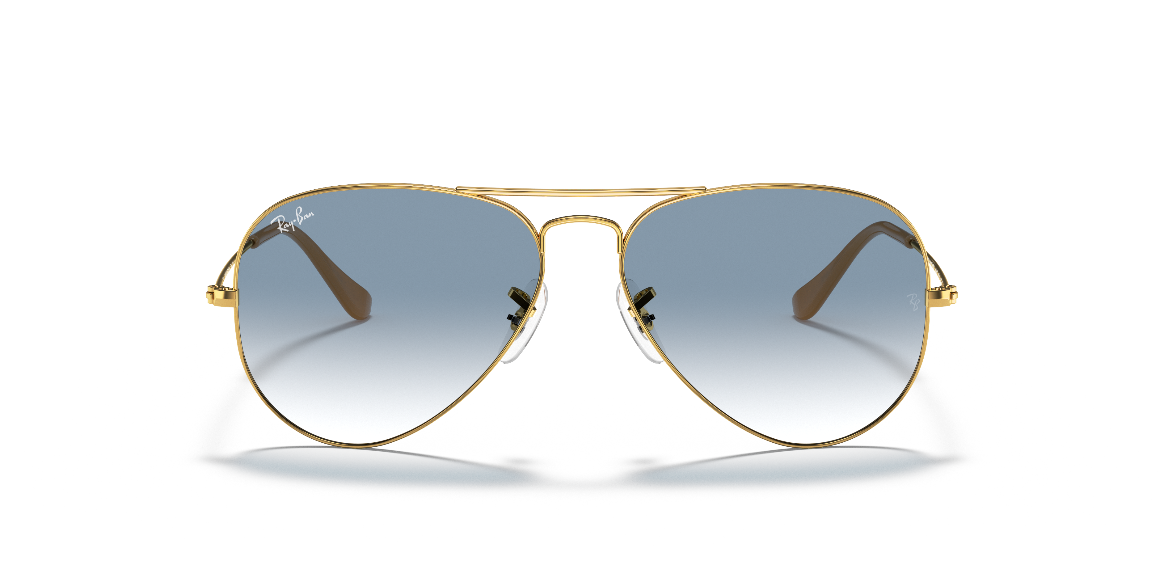 ray ban blue shade aviator