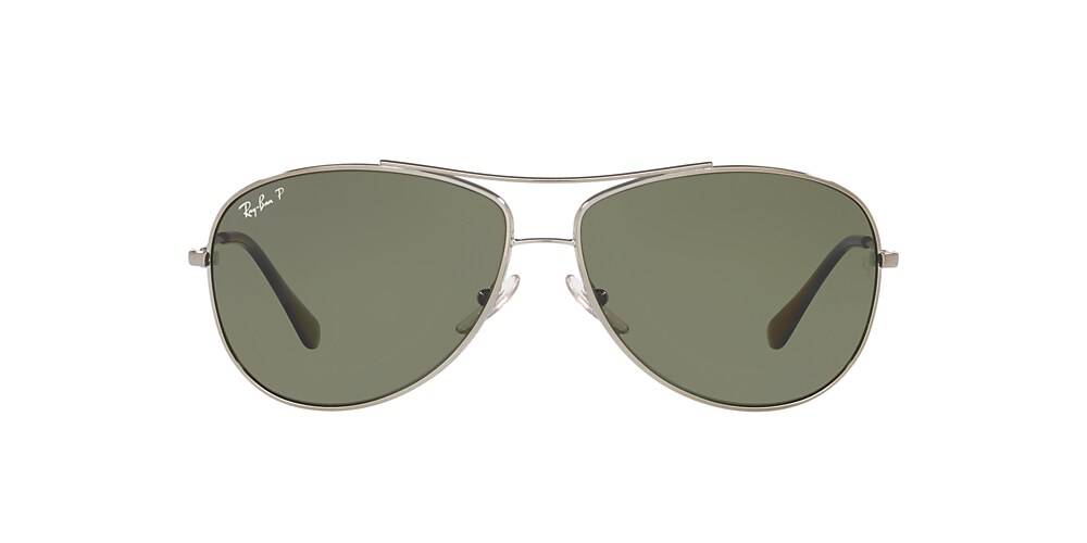 Ray-Ban RB3293 63 Green & Gunmetal Polarized Sunglasses | Sunglass