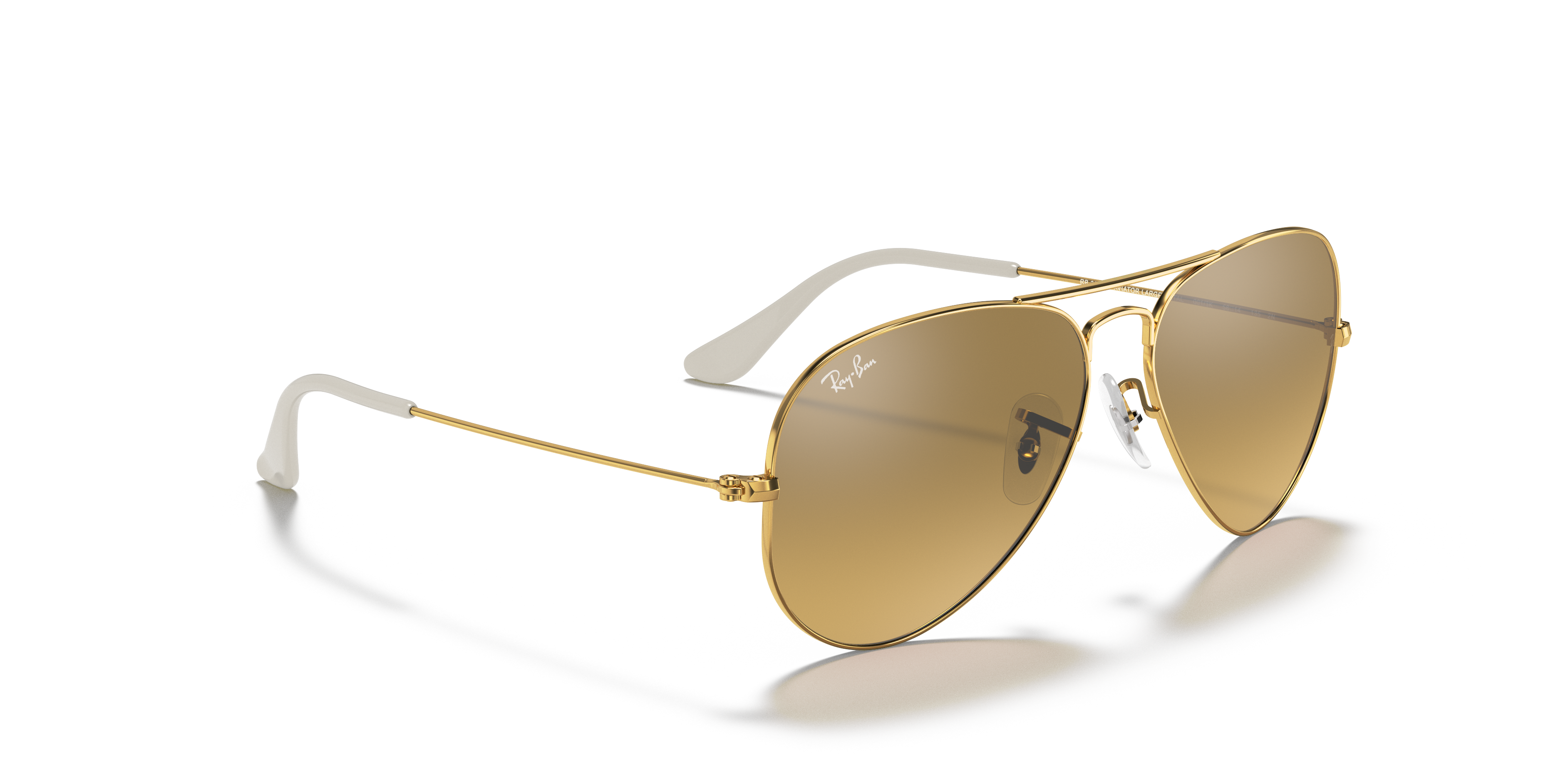 ray ban brown silver mirror