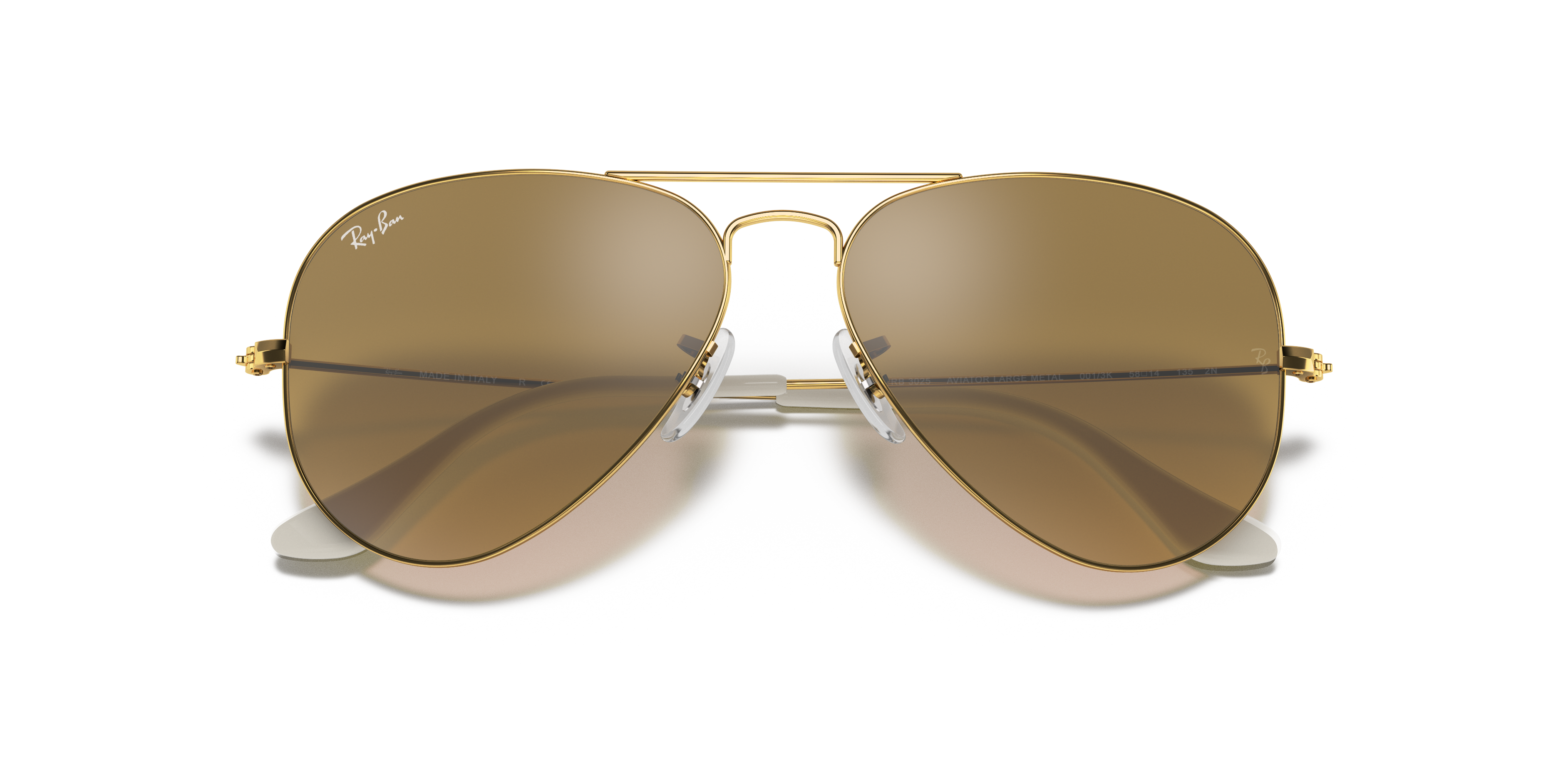 ray ban brown silver mirror