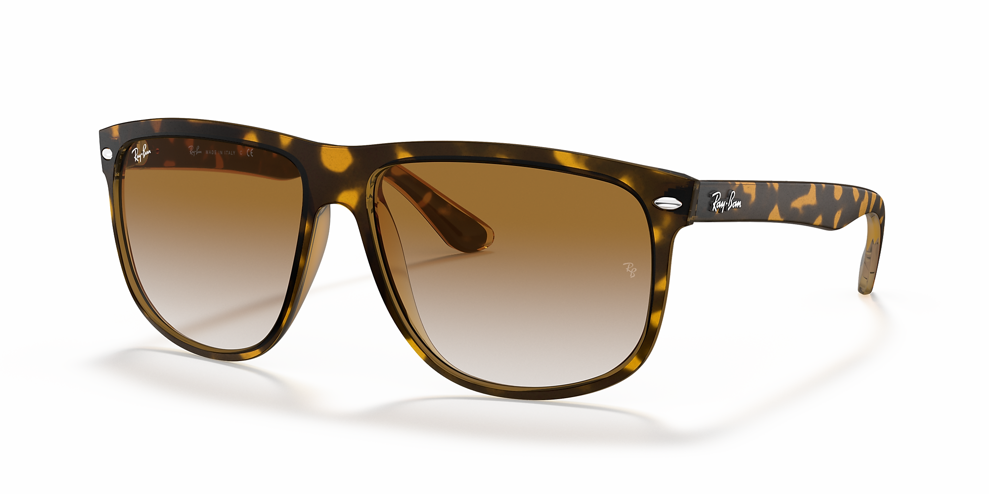 Ray-Ban RB4147 Boyfriend 60 Light Brown Gradient & Light Havana ...