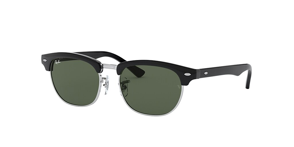 RayBan JR RJ9050S CLUBMASTER JUNIOR 45 Green & Black Sunglasses Sunglass Hut USA