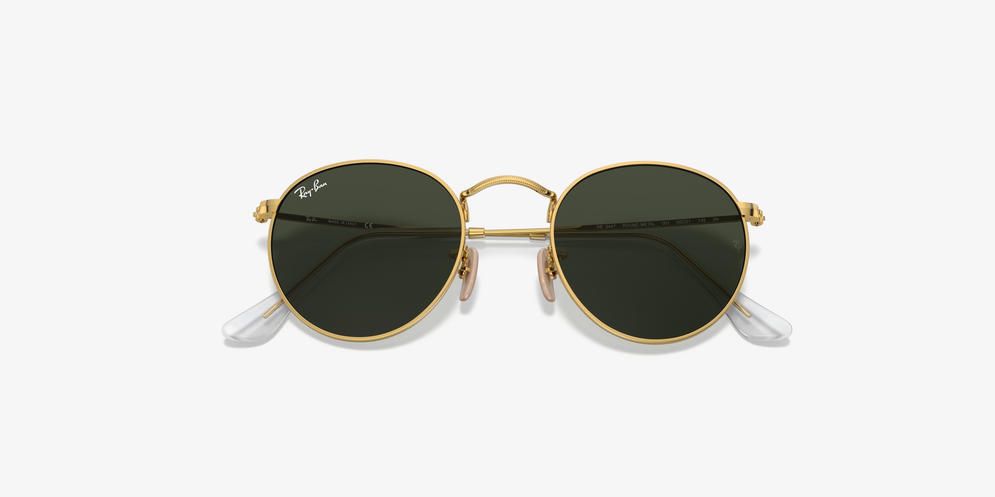 ray ban gold round