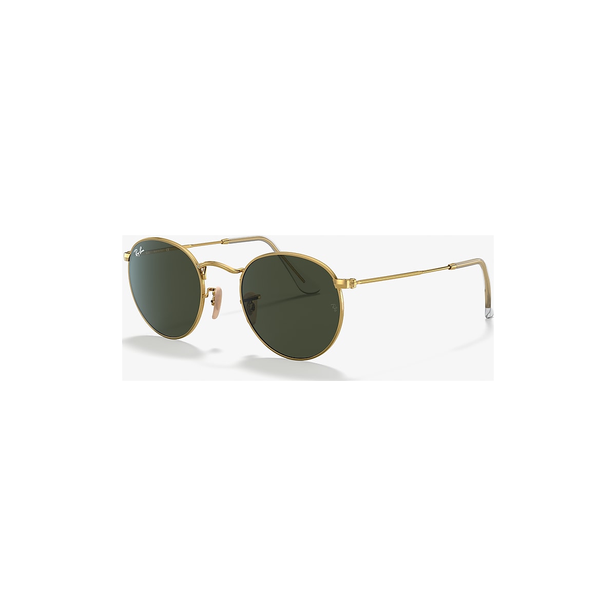 pepermunt passend verlangen Ray-Ban RB3447 Round Metal 50 Green & Gold Sunglasses | Sunglass Hut USA