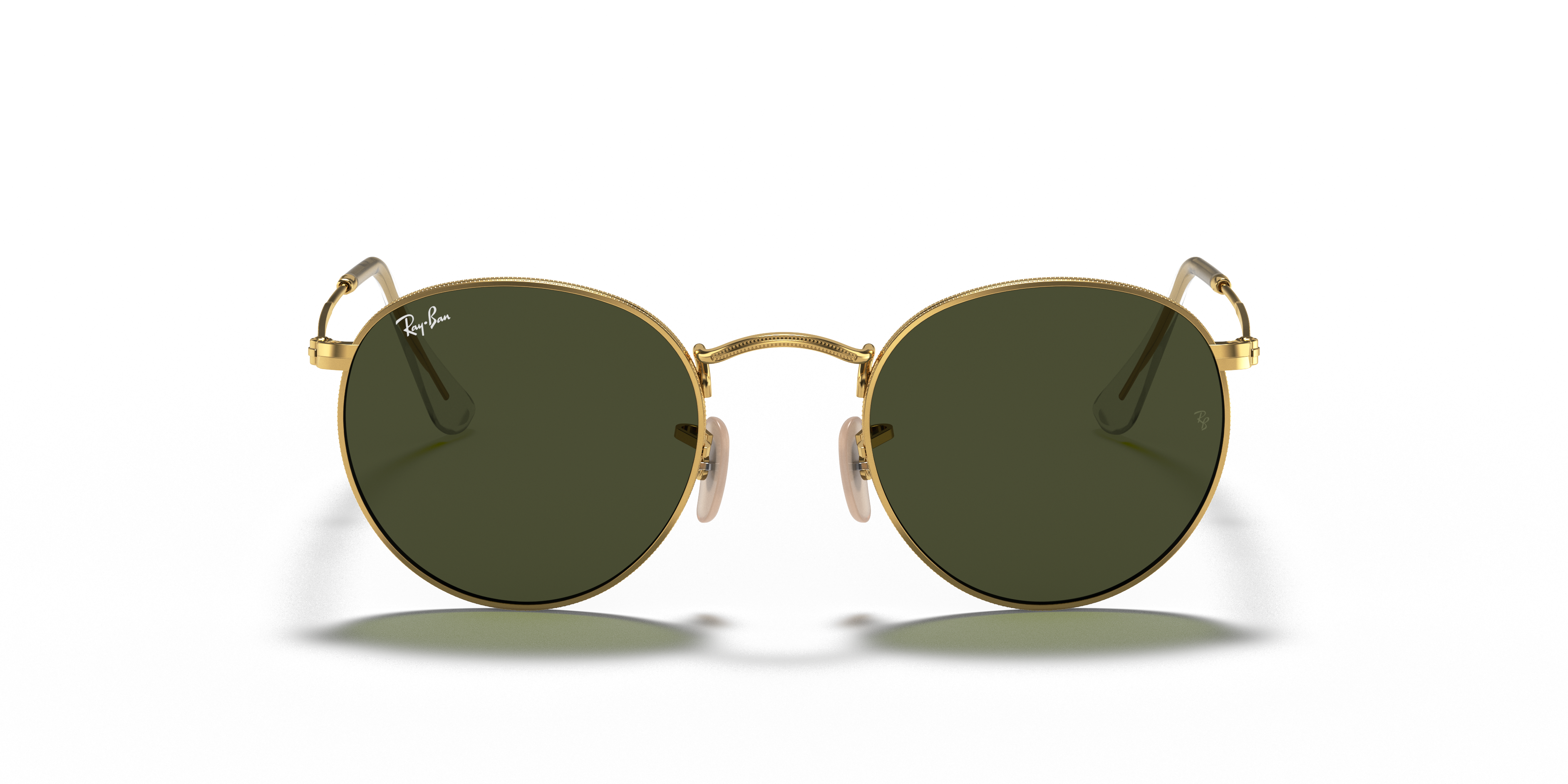 ray ban round metal green classic g 15