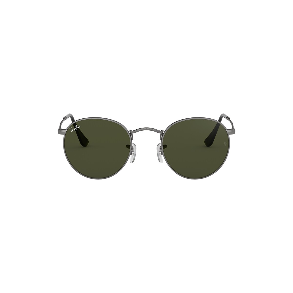 Ray-Ban RB3447 Round Metal 50 Green & Gunmetal Sunglasses 