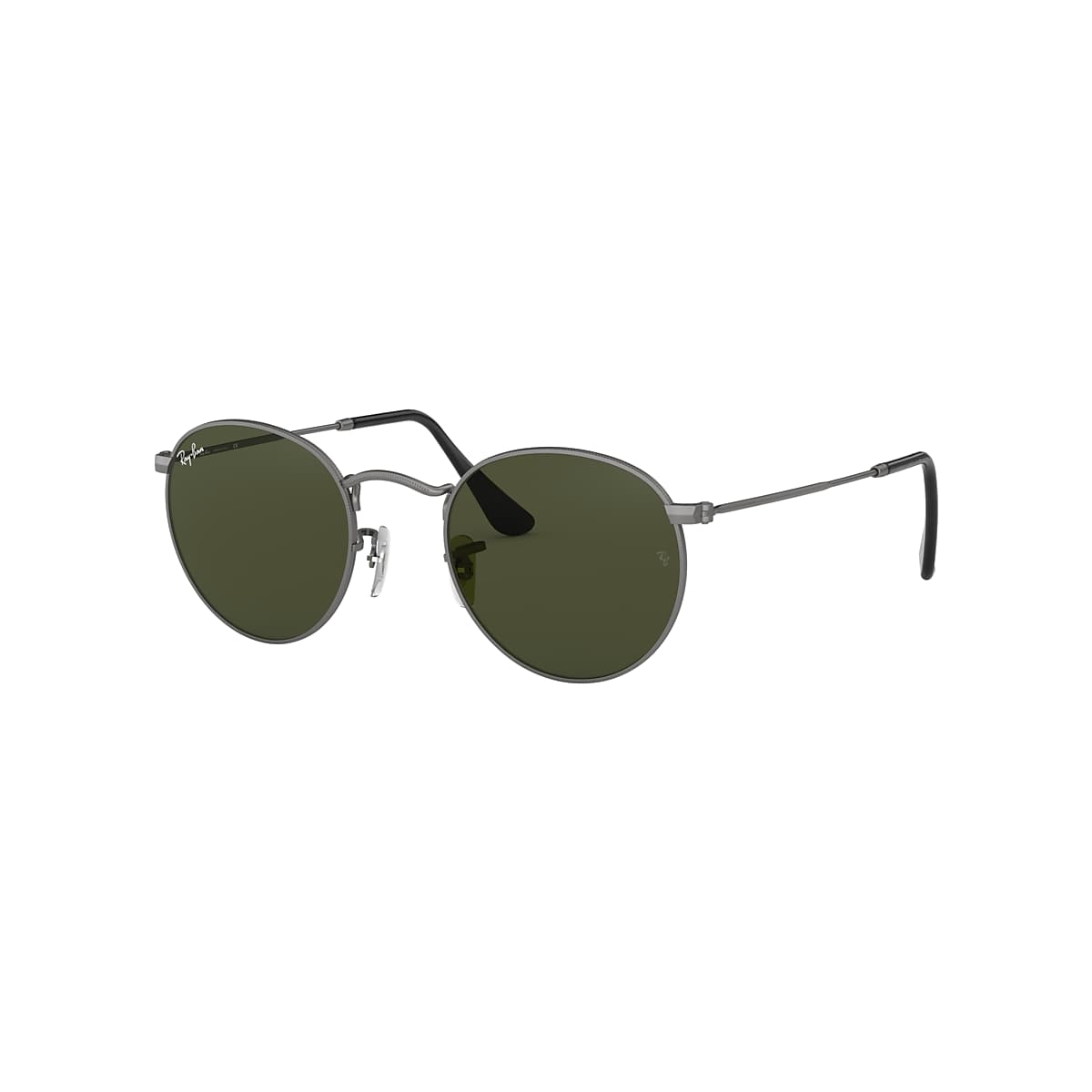 Ray-Ban RB3447 Round Metal 50 Green & Gunmetal Sunglasses