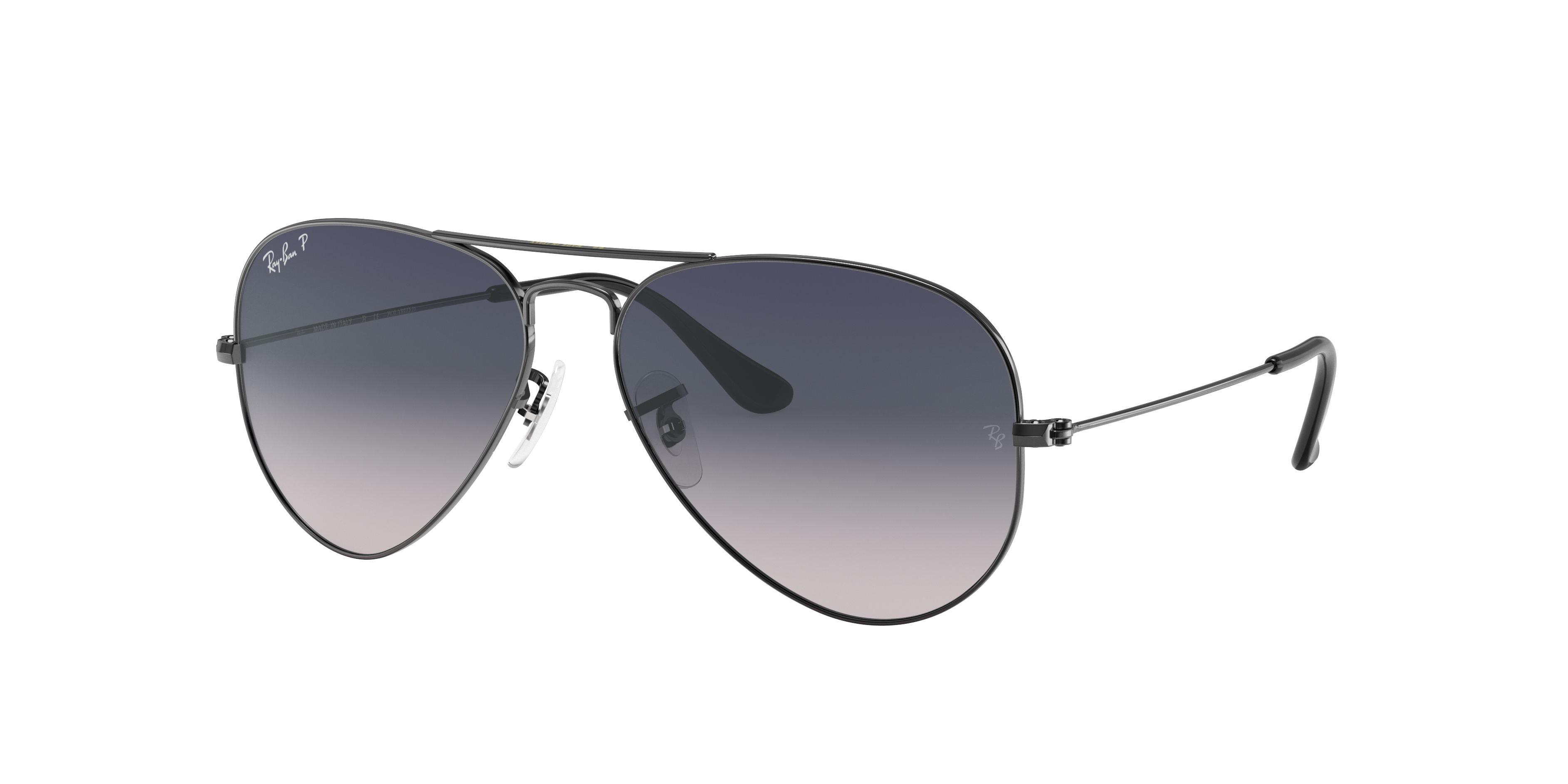 ray ban blue gradient gray polarized