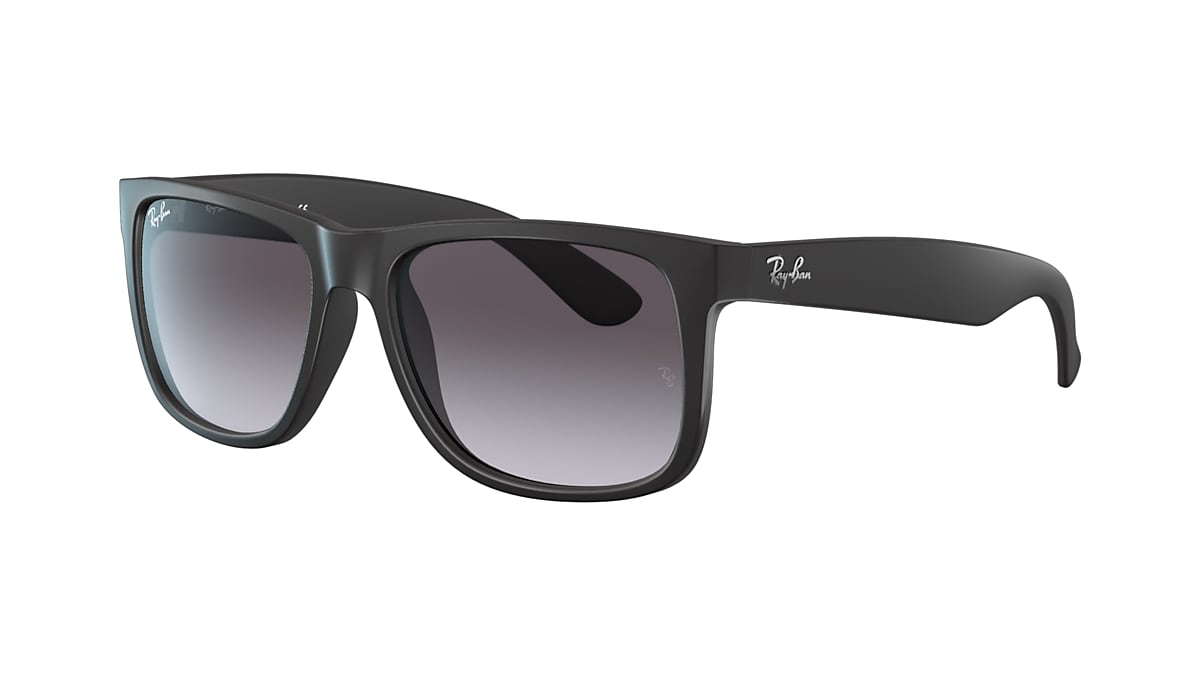 RAY-BAN RB4165 Black - Male Sunglasses, Dark Grey Lens