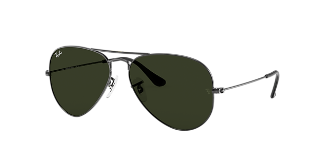 gnier At understrege Afgift Ray-Ban RB3025 Aviator Classic 58 Black & Gold Polarized Sunglasses |  Sunglass Hut USA