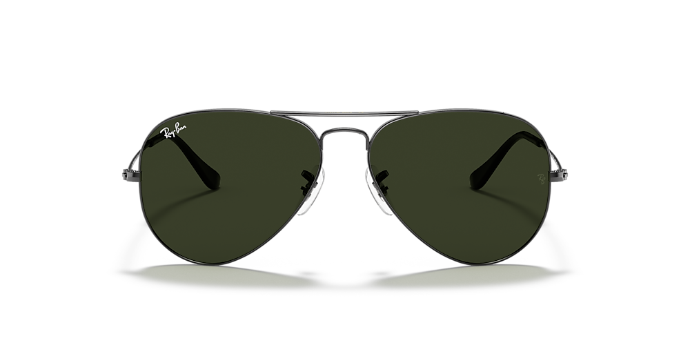Ray-Ban RB3025 Aviator Classic 58 Green & Gunmetal Sunglasses | Sunglass  Hut USA