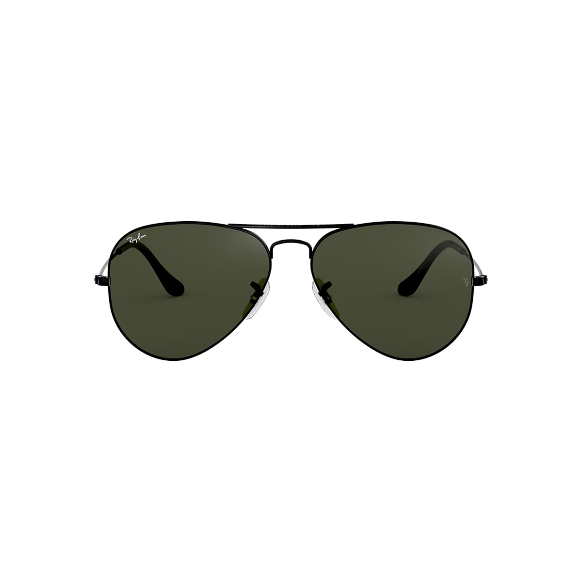 stavelse strop Tæller insekter Ray-Ban RB3025 Aviator Classic 58 Green Classic G-15 & Black Sunglasses |  Sunglass Hut USA