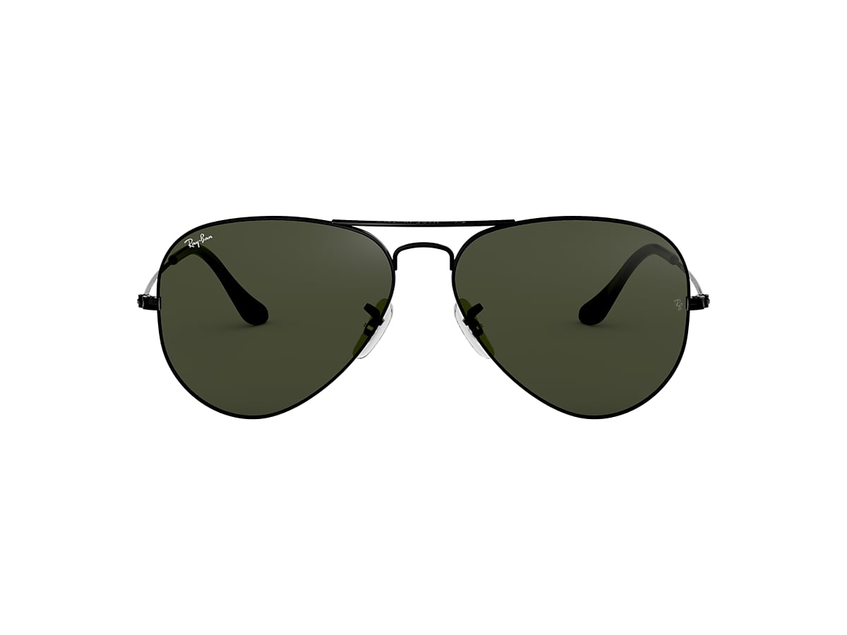 Misschien dynastie Staat Ray-Ban RB3025 Aviator Classic 58 Green Classic G-15 & Black Sunglasses |  Sunglass Hut USA