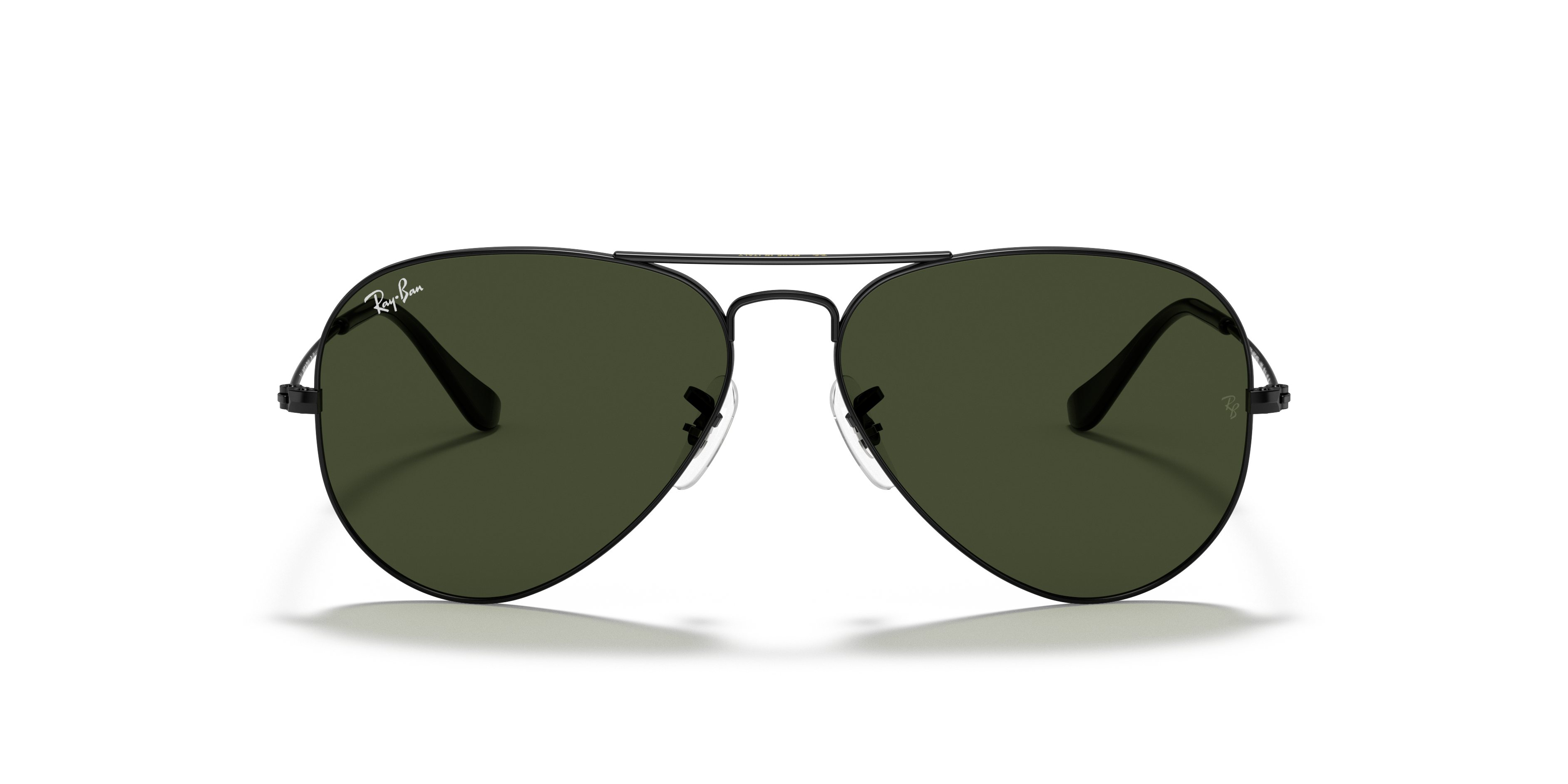 ray ban black green