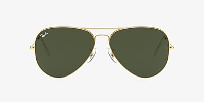 RB3026 Large Metal II 62 Green & Gold Sunglasses | Hut Australia