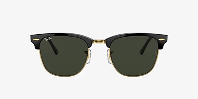 Ray-Ban RB3016 CLUBMASTER CLASSIC 49 Green & Black Sunglasses ...