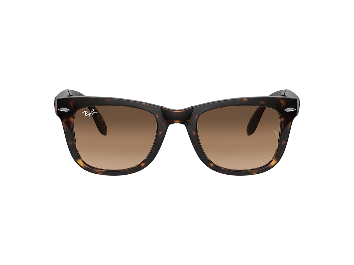 RB4105 Wayfarer Folding Classic 50 Light Gradient Light Havana Sunglasses | Sunglass Hut