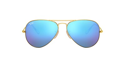 Ray-Ban RB3025 Aviator Flash Lenses 58 Blue Flash & Gold