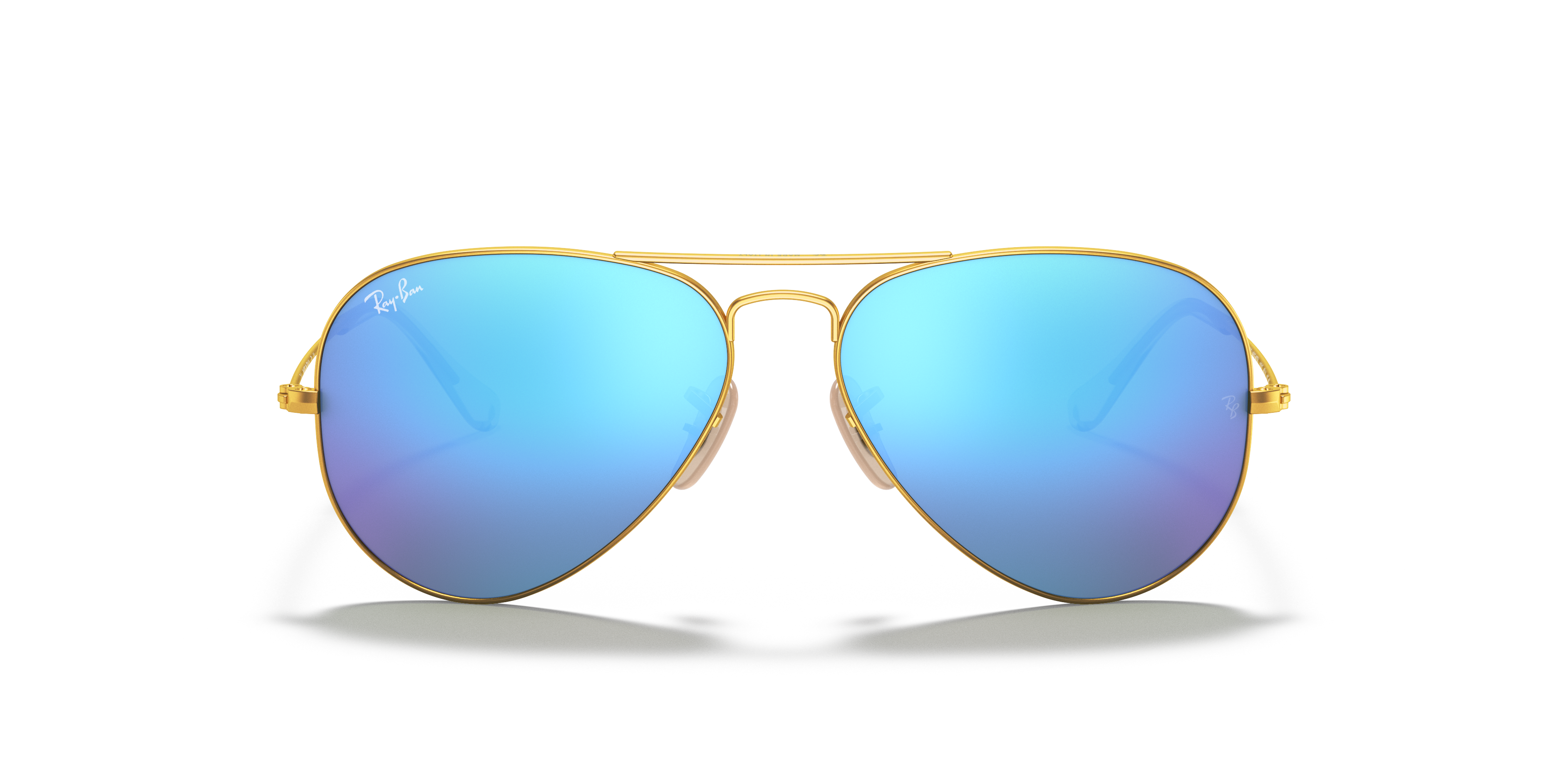 blue mirrored ray bans