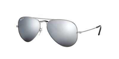 garlic London percent Ray-Ban RB3025 AVIATOR MIRROR 58 Dark Grey & Silver Polarised Sunglasses |  Sunglass Hut Australia