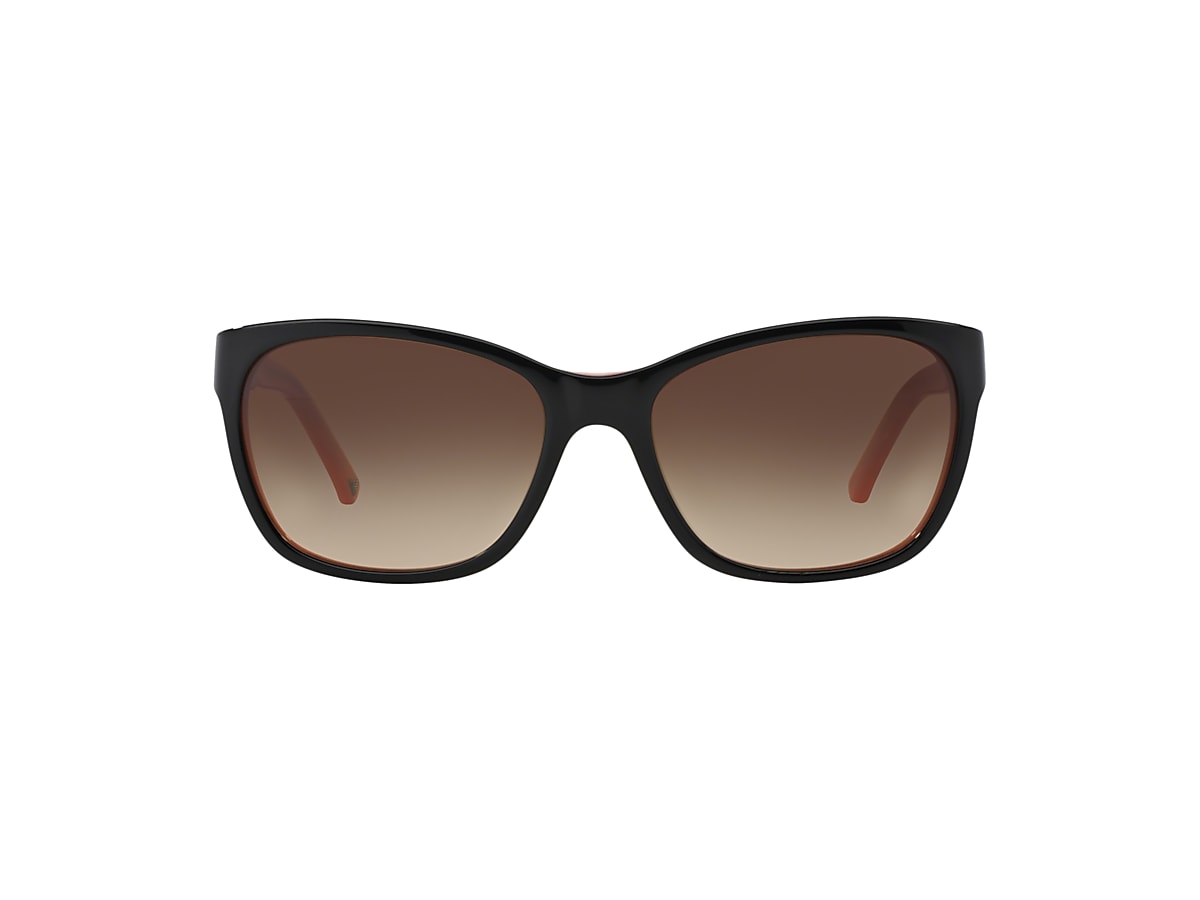 Emporio Armani EA4004 56 Gradient Brown & Shiny Black & Pink Sunglasses |  Sunglass Hut Australia