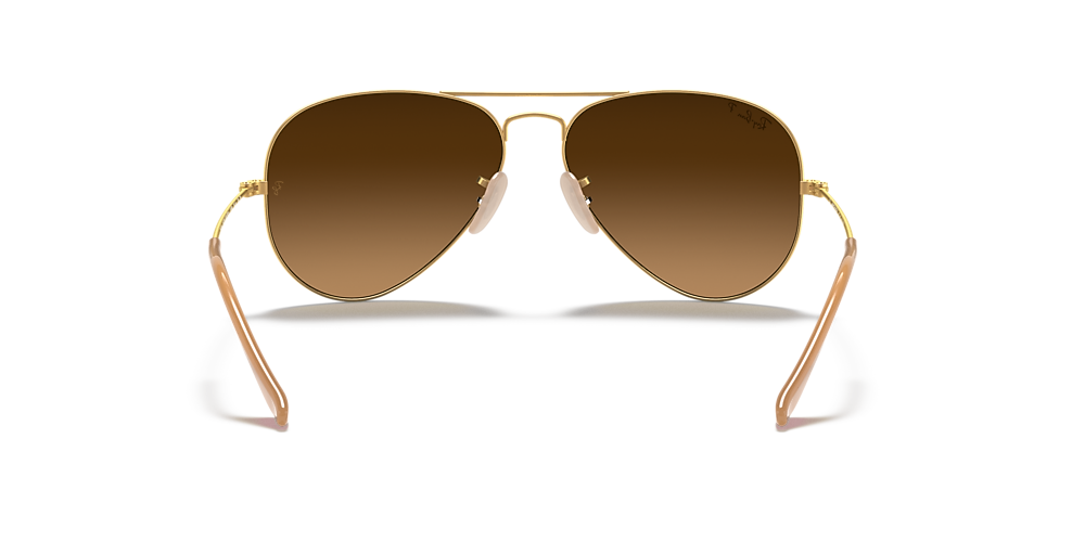 Ray Ban Rb3025 Aviator Gradient 55 Polarized Brown Gradient Gold Polarized Sunglasses Sunglass Hut Usa