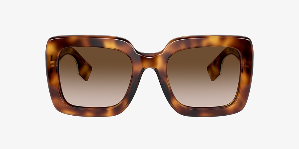 Burberry BE4284 52 Brown Gradient & Light Havana Sunglasses | Sunglass Hut  USA