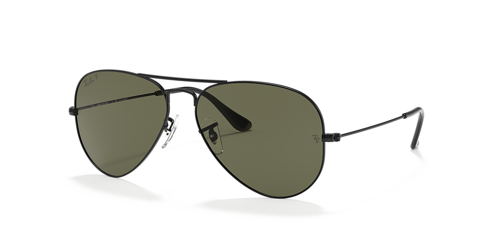 Kostuum Mondwater Voorvoegsel Ray-Ban RB3025 Aviator Classic 58 Polarized Green Classic G-15 & Black  Polarized Sunglasses | Sunglass Hut USA