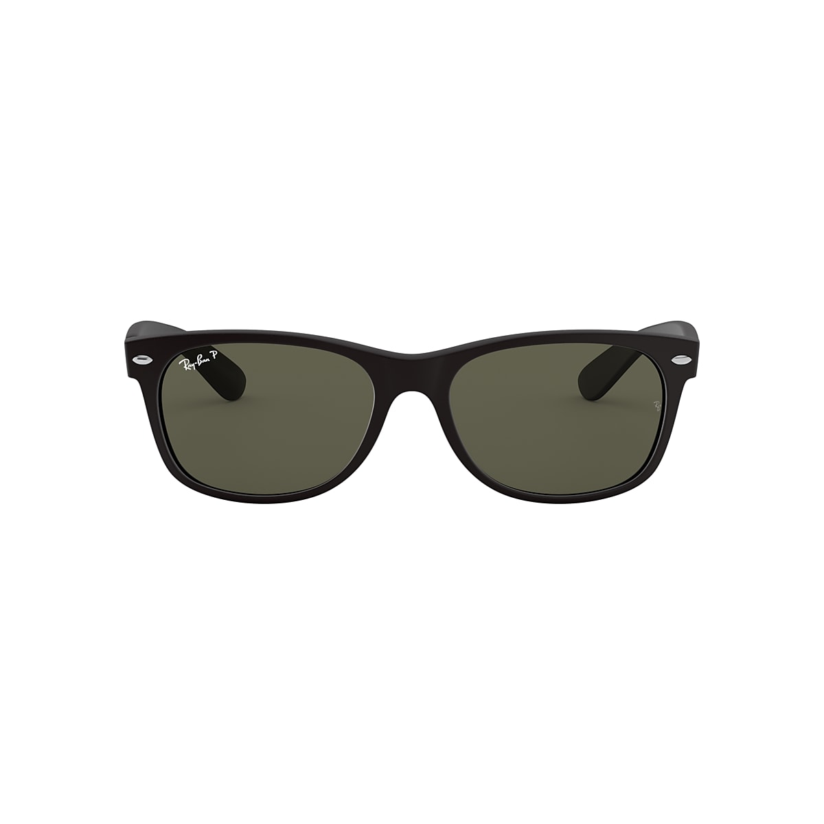 noodzaak grafisch Overlappen Ray-Ban RB2132 New Wayfarer Classic 52 Green & Black Polarized Sunglasses |  Sunglass Hut USA