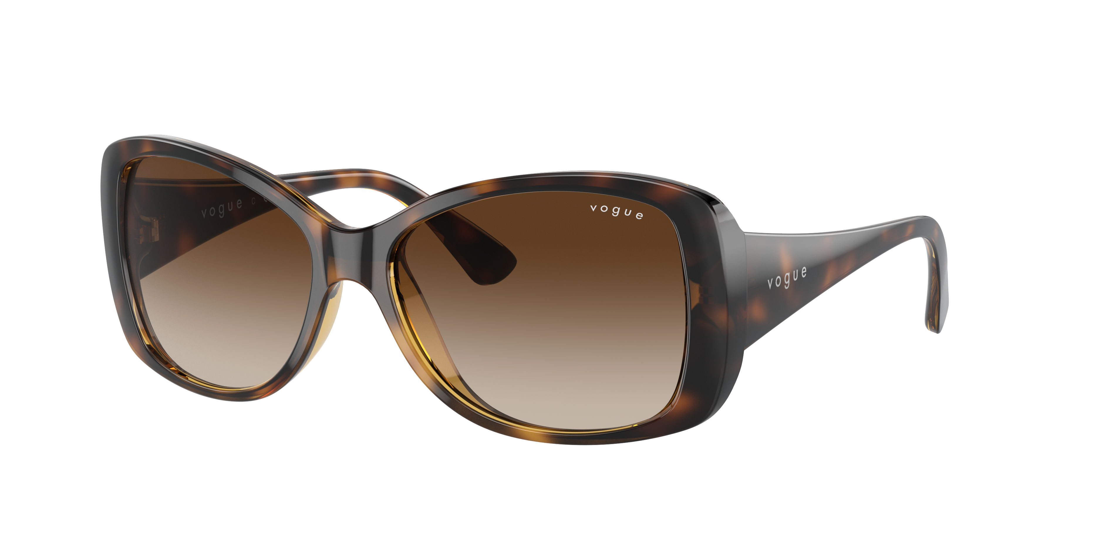 Vogue Eyewear Frau VO2843S - Frame color: Havana, Lens color: Braun Verlaufstönung, Size 56-16/135 female Nylon