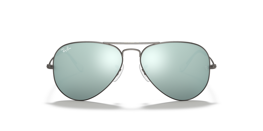 Ray-Ban Aviator Flash Lenses 58 Silver & Gunmetal Sunglasses Sunglass Hut USA