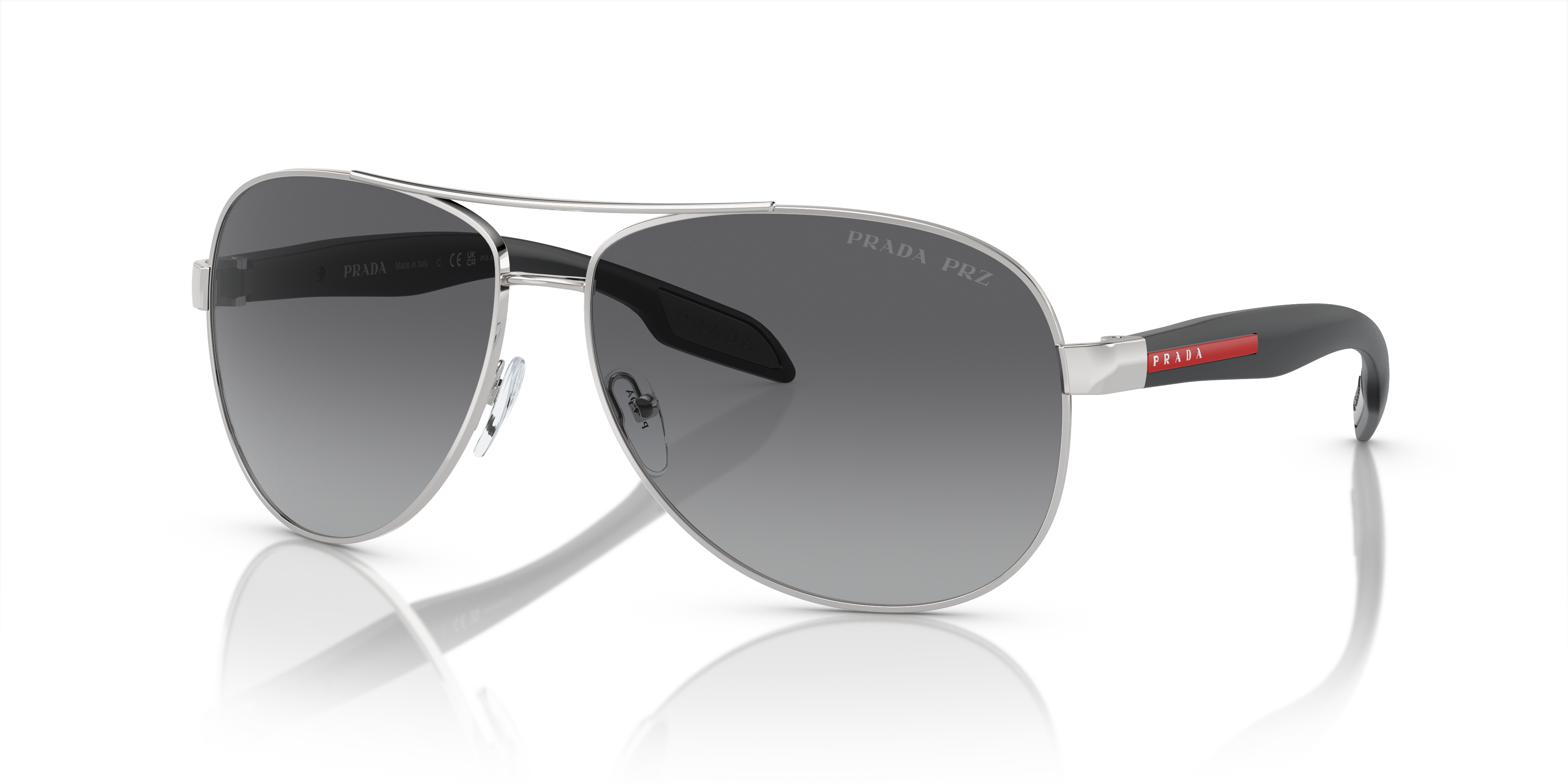 Prada Linea Rossa Grey Square Men's Sunglasses PS India | Ubuy